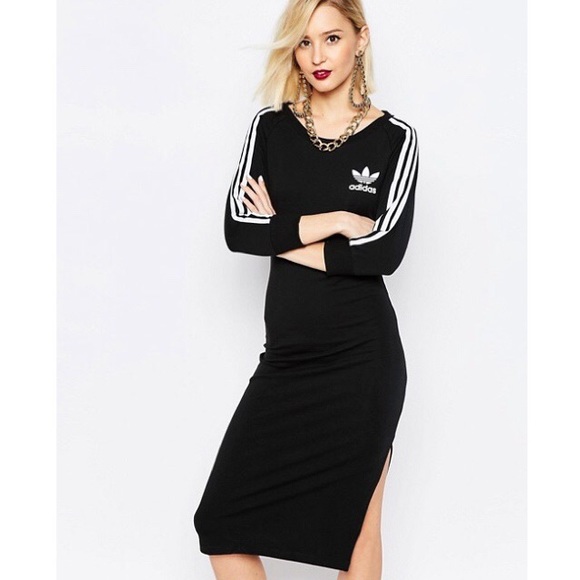adidas striped dress